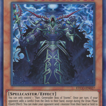 Harr, Generaider Boss of Storms [ETCO-EN027] Super Rare