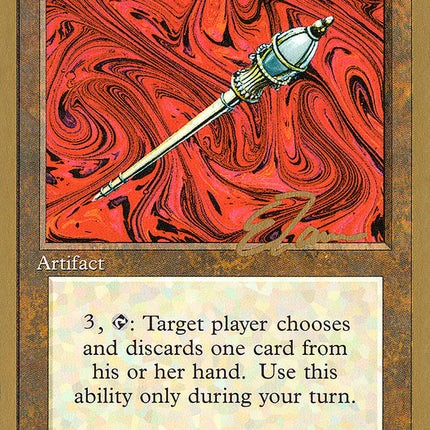 Disrupting Scepter (Eric Tam) (SB) [Pro Tour Collector Set]