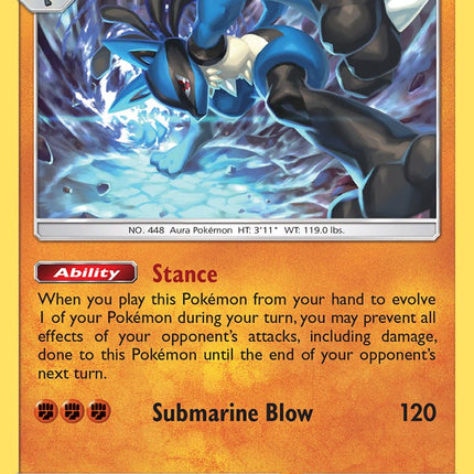 Lucario (71/147) (Theme Deck Exclusive) [Sun & Moon: Burning Shadows]