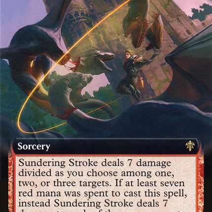 Sundering Stroke (Extended Art) [Throne of Eldraine]