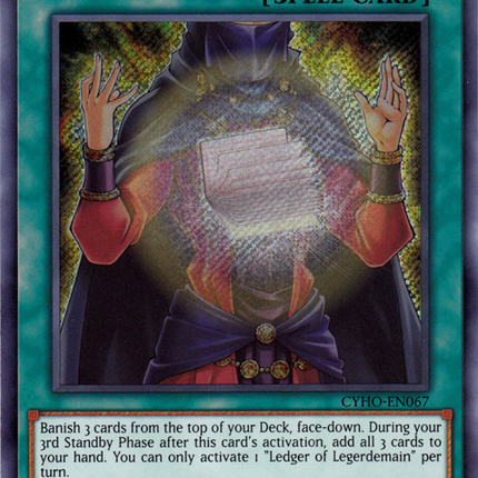 Ledger of Legerdemain [CYHO-EN067] Secret Rare