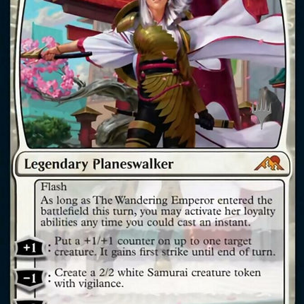 The Wandering Emperor (Promo Pack) [Kamigawa: Neon Dynasty Promos]