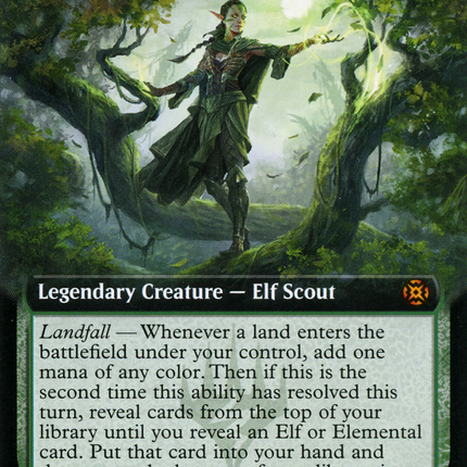Nissa, Resurgent Animist (Extended Art) [March of the Machine: The Aftermath]