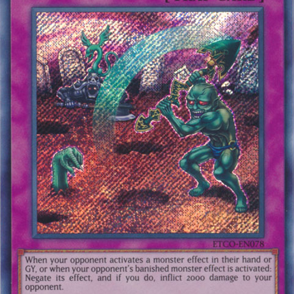 Gravedigger's Trap Hole [ETCO-EN078] Secret Rare