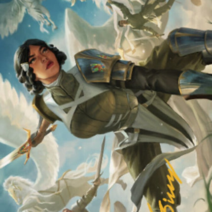 Resolute Reinforcements Art (Gold-Stamped Signature) [Dominaria United Art Series]