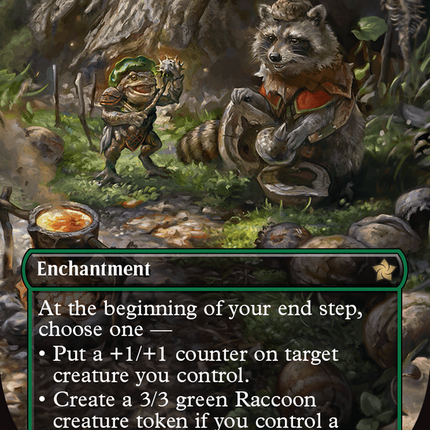 Sylvan Scavenging (Borderless) (Mana Foil) [Foundations]
