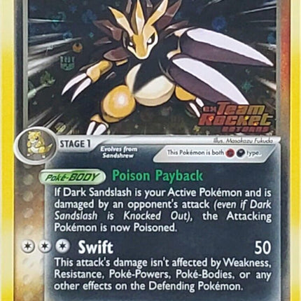 Dark Sandslash (18/109) (Stamped) [EX: Team Rocket Returns]