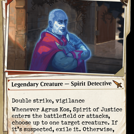 Agrus Kos, Spirit of Justice (Showcase) (Invisible Ink) [Murders at Karlov Manor]