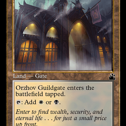 Orzhov Guildgate (Retro Frame) [Ravnica Remastered]