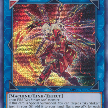 Sky Striker Ace - Kagari [MP19-EN257] Prismatic Secret Rare