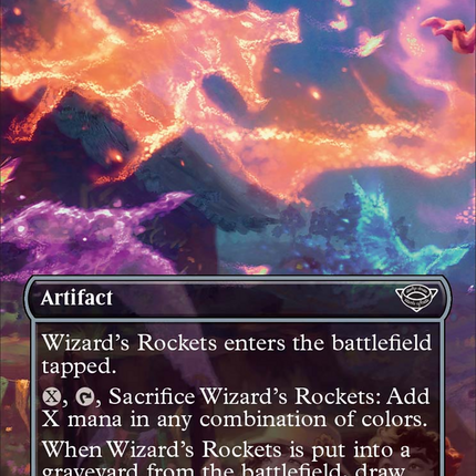 Wizard's Rockets (Borderless Alternate Art) [The Lord of the Rings: Tales of Middle-Earth]