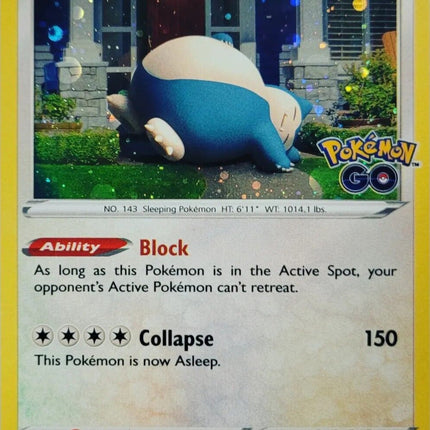 Snorlax (055/078) (Cosmos Holo) [Pokémon GO]