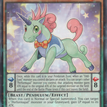 Performapal Odd-Eyes Unicorn [SP17-EN033] Starfoil Rare
