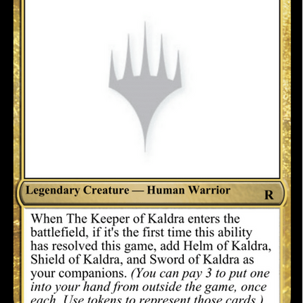 The Keeper of Kaldra [Unknown Event]