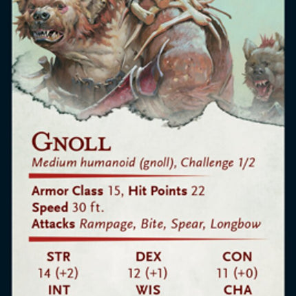 Gnoll Art Card (Gold-Stamped Signature) [Dungeons & Dragons: Adventures in the Forgotten Realms Art Series]