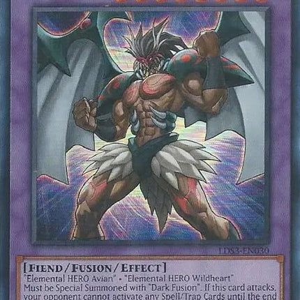 Evil HERO Wild Cyclone (Blue) [LDS3-EN030] Ultra Rare