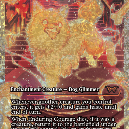 Enduring Courage (Japan Showcase Fracture Foil) [Duskmourn: House of Horror]