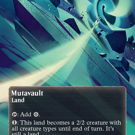 Mutavault (0163) (Borderless) (Galaxy Foil) [Edge of Eternities: Stellar Sights]