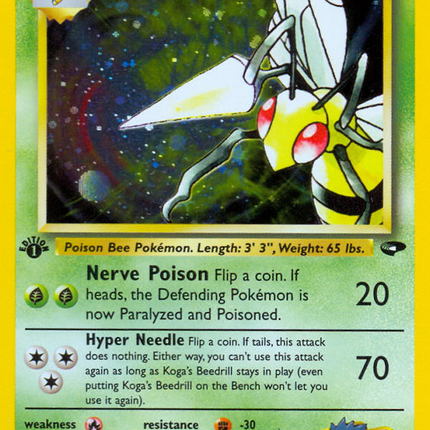 Koga's Beedrill (9/132) [Gym Challenge 1st Edition]