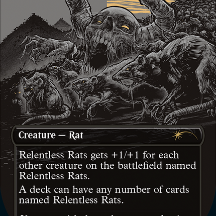 Relentless Rats (Borderless) [Secret Lair Showdown]