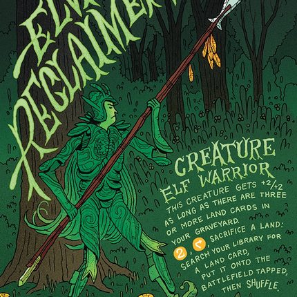 Elvish Reclaimer (Rainbow Foil) [Secret Lair Drop Series]