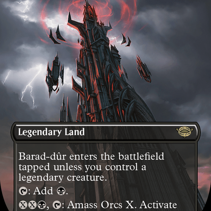 Barad-dur (0751) (Borderless) (Surge Foil) [The Lord of the Rings: Tales of Middle-Earth]