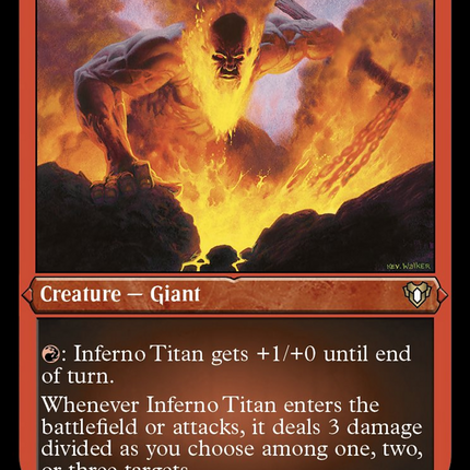 Inferno Titan (Foil Etched) [Commander Masters]