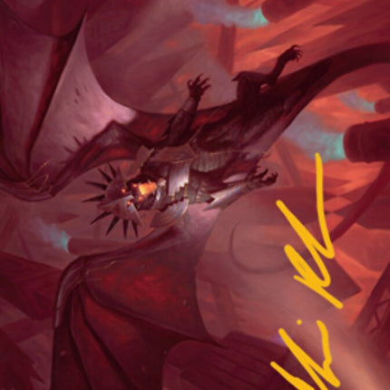 Ziatora, the Incinerator Art Card (Gold-Stamped Signature) [Streets of New Capenna Art Series]