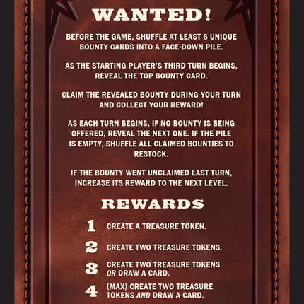 Bounty: Squeakers the Sly // Bounty Rules Double-Sided Token [Outlaws of Thunder Junction Commander Tokens]
