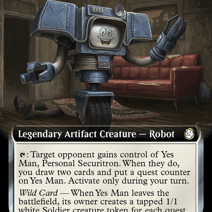 Yes Man, Personal Securitron (Extended Art) (Surge Foil) [Fallout]