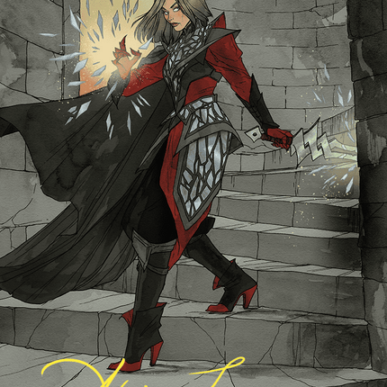Rowan, Scion of War Art Card (59/81) (Gold-Stamped Signature) [Wilds of Eldraine Art Series]