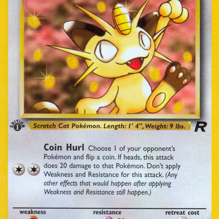 Meowth (62/82) [Team Rocket 1st Edition]