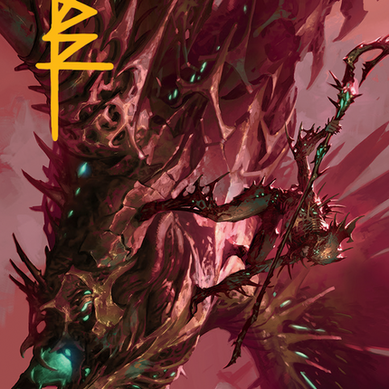 Skyclave Invader Art Card (Gold-Stamped Signature) [March of the Machine Art Series]