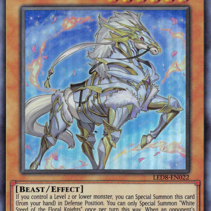 White Steed of the Floral Knights [LED8-EN022] Super Rare