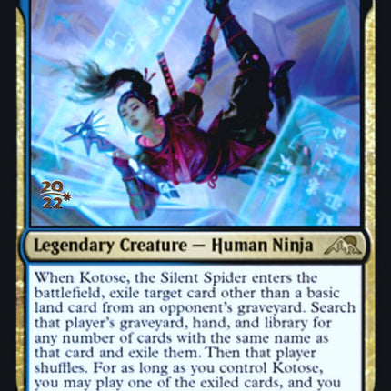 Kotose, the Silent Spider [Kamigawa: Neon Dynasty Prerelease Promos]