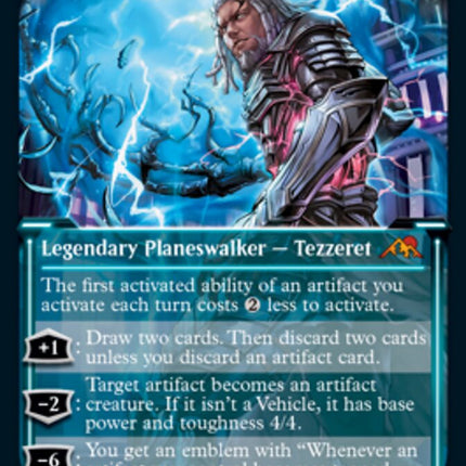 Tezzeret, Betrayer of Flesh (Showcase) (Foil Etched) [Kamigawa: Neon Dynasty]