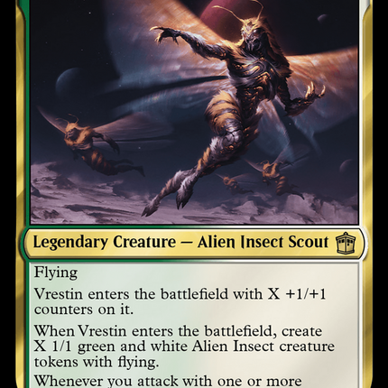 Vrestin, Menoptra Leader (Surge Foil) [Doctor Who]