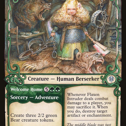 Flaxen Intruder // Welcome Home (Showcase) [Throne of Eldraine]