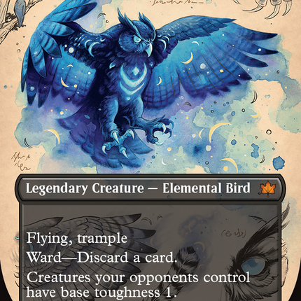 Maha, Its Feathers Night (Borderless) [Bloomburrow]