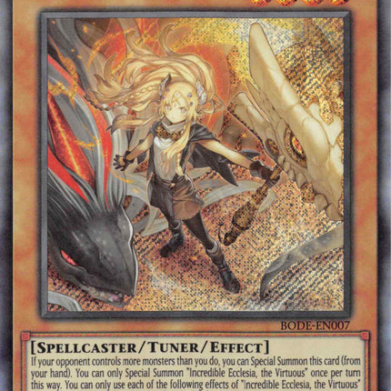 Incredible Ecclesia, the Virtuous [BODE-EN007] Secret Rare