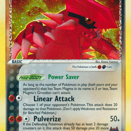 Team Magma's Groudon (9/95) (Theme Deck Exclusive) [EX: Team Magma vs Team Aqua]