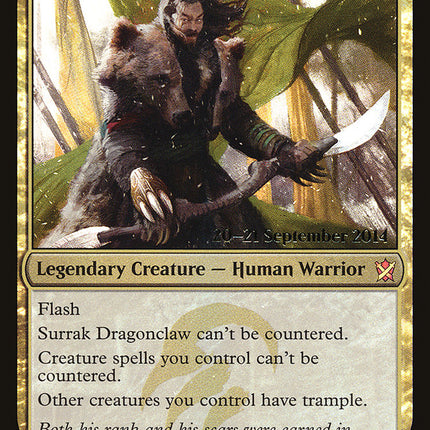 Surrak Dragonclaw [Khans of Tarkir Prerelease Promos]