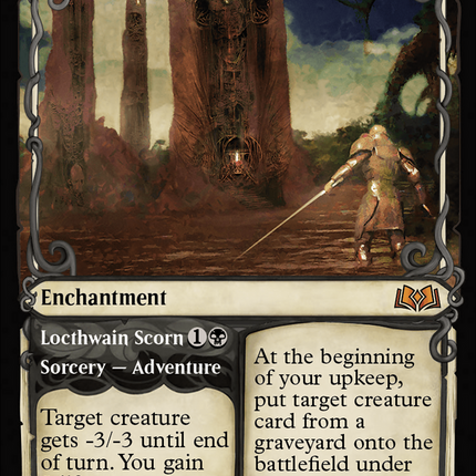 Virtue of Persistence // Locthwain Scorn (Showcase) [Wilds of Eldraine]