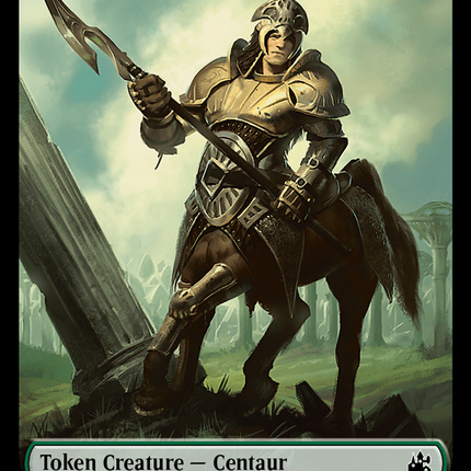 Goblin (0008) // Centaur Double-Sided Token [Ravnica Remastered Tokens]