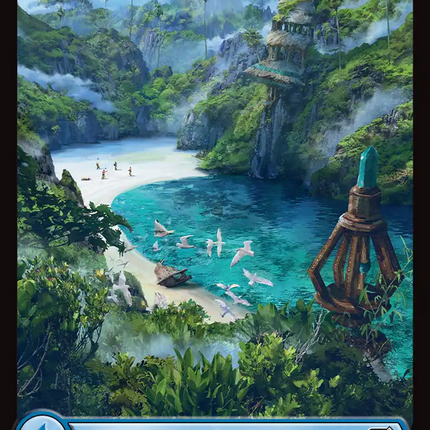 Island (0573) (Surge Foil) [FINAL FANTASY]