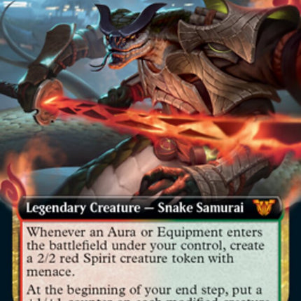 Chishiro, the Shattered Blade (Extended Art) [Kamigawa: Neon Dynasty Commander]