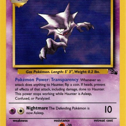 Haunter (21/62) [Fossil Unlimited]