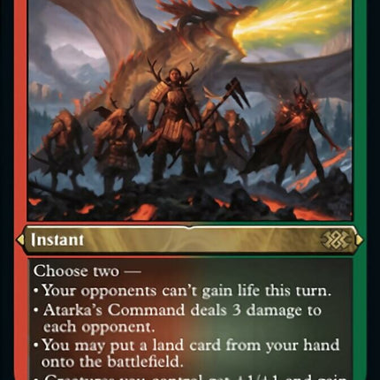 Atarka's Command (Foil Etched) [Double Masters 2022]