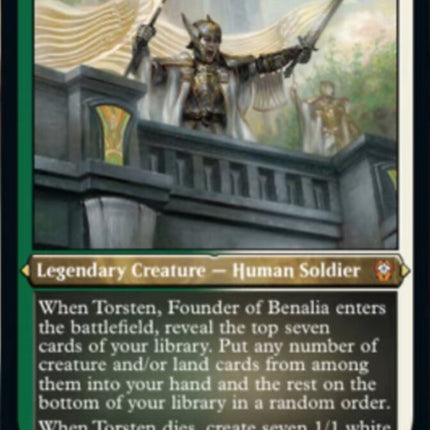 Torsten, Founder of Benalia (Foil Etched) [Dominaria United Commander]
