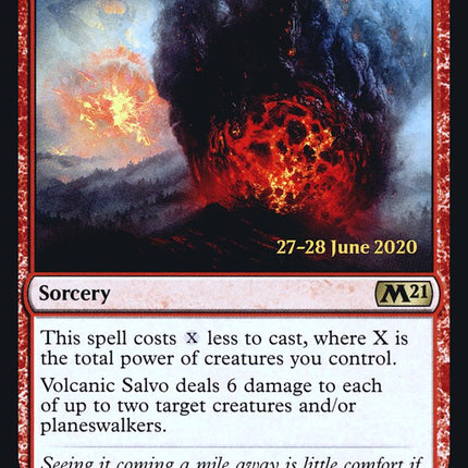 Volcanic Salvo [Core Set 2021 Prerelease Promos]
